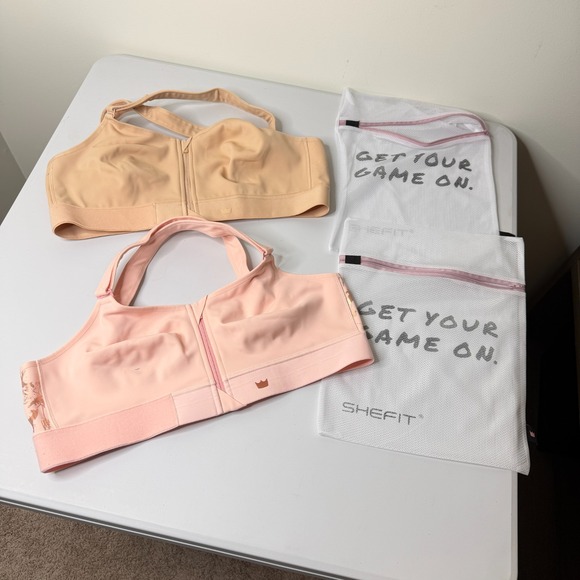 SHEFIT Other - (2) SHEFIT FLEX Blush Sports Bra Size 3Luxe Supportive Activewear Medium Impact